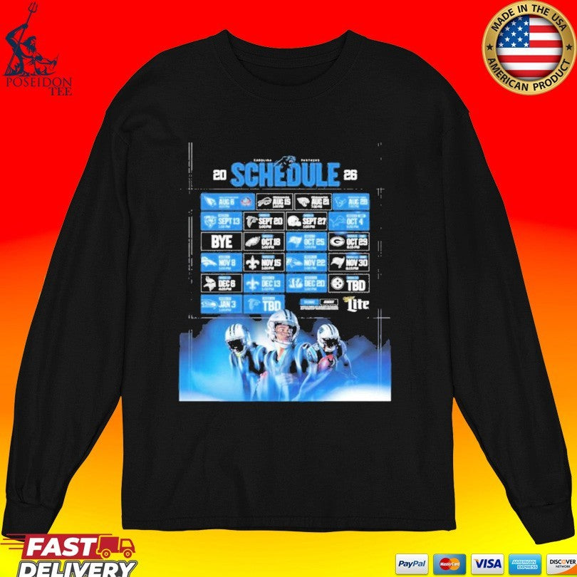 Panthers 2026 Schedule Unisex