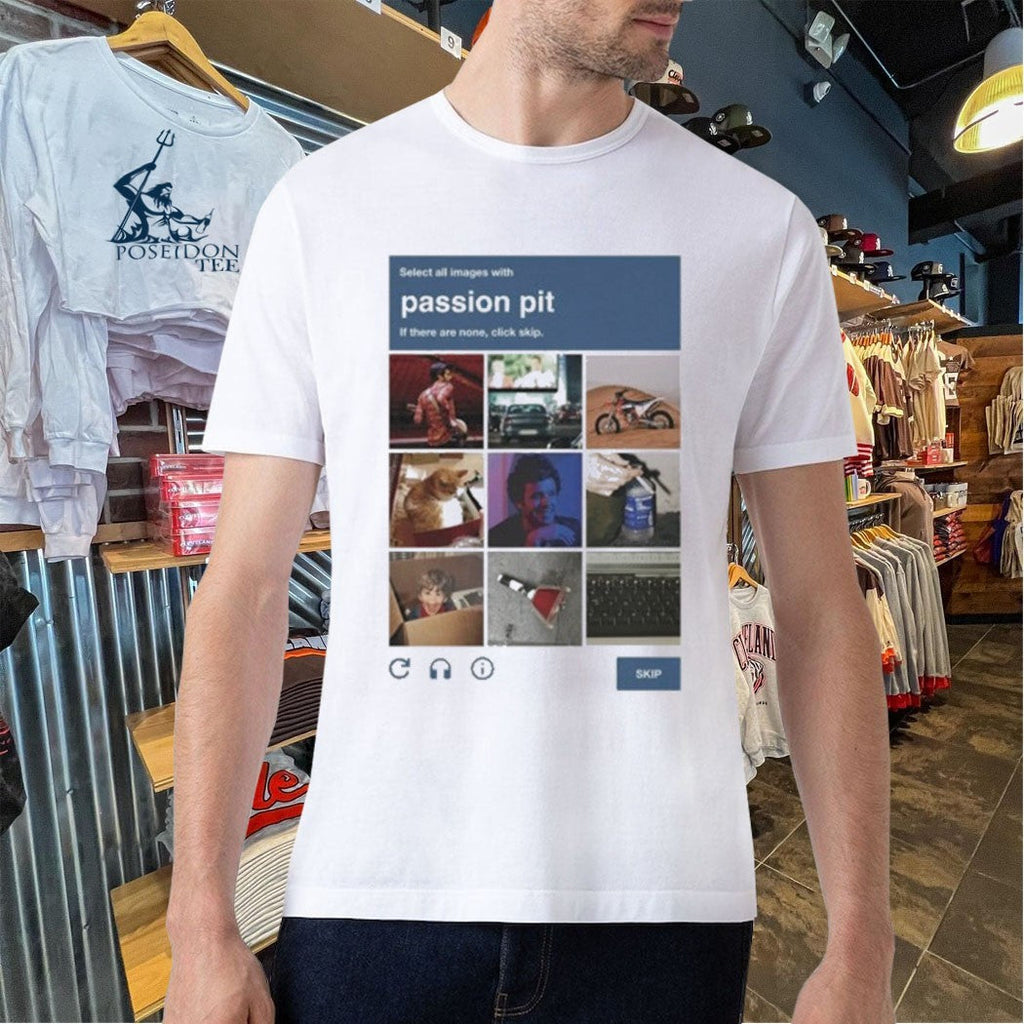 Passion Pit Select All Images With If There Are None, Click Skip Captcha Unisex