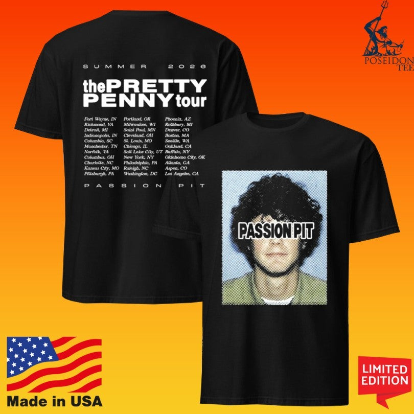 Passion Pit The Pretty Penny Tour 2026 Photo Unisex