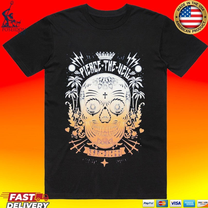 Pierce The Veil San Diego Orange Sugar Skull Unisex