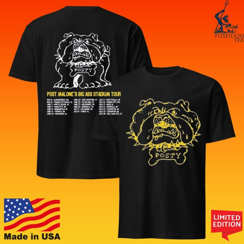 Posty Bulldog Post Malone’s Big Ass Stadium Tour Unisex