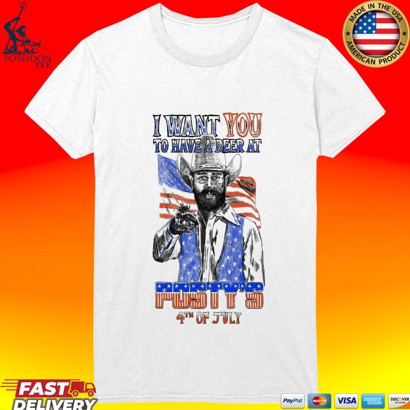 Posty’s I Want You To Have A Beer At July 4 2026 Poster 250 Years Of America Unisex