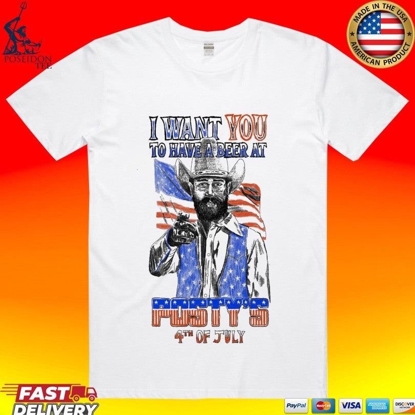 Posty’s I Want You To Have A Beer At July 4 2026 Poster 250 Years Of America Unisex