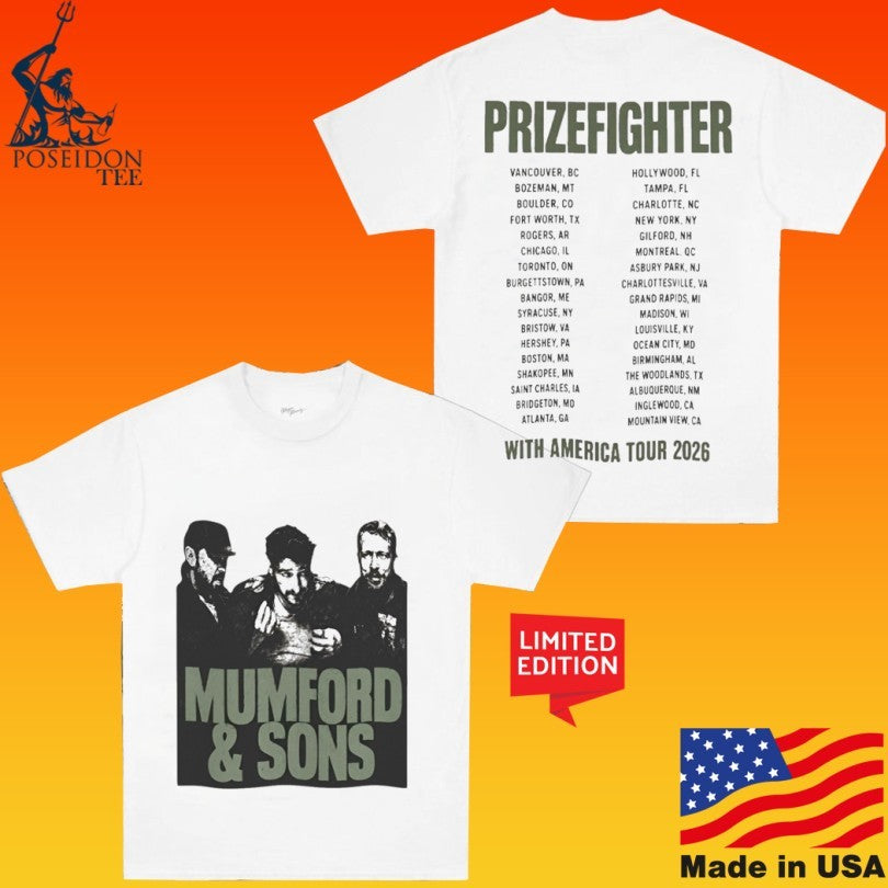 Prizefighter Mumford & Sons Tour 2026 North America Unisex