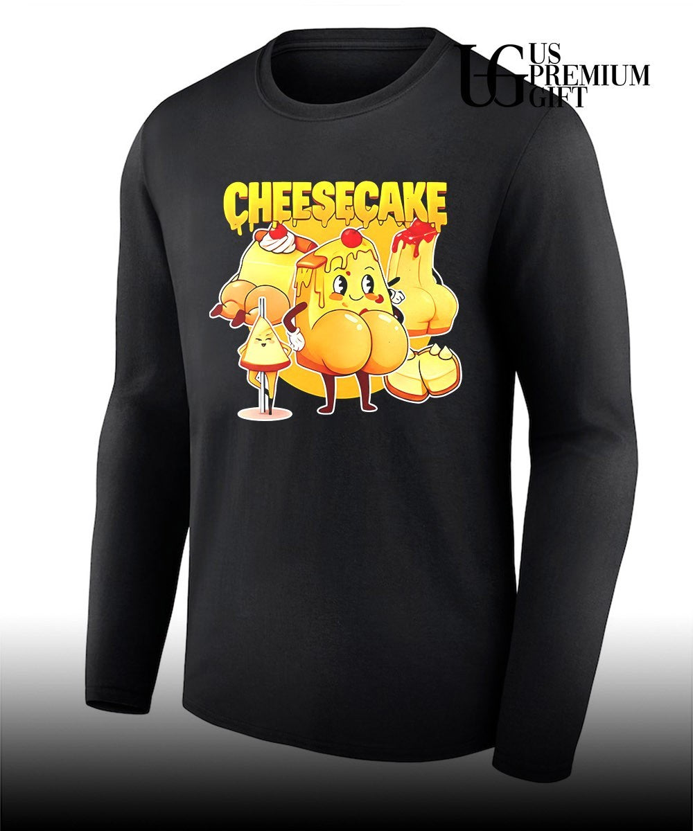 Anthropomorphic Dessert Humorous Cheesecake shirt Unisex