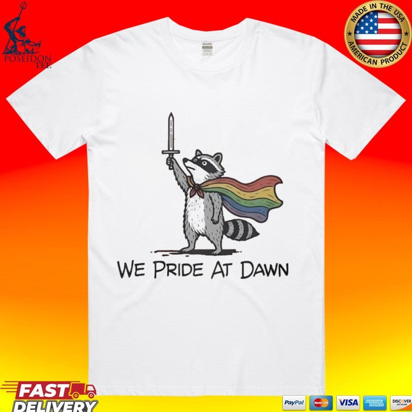 Raccoon We Pride At Dawn Unisex