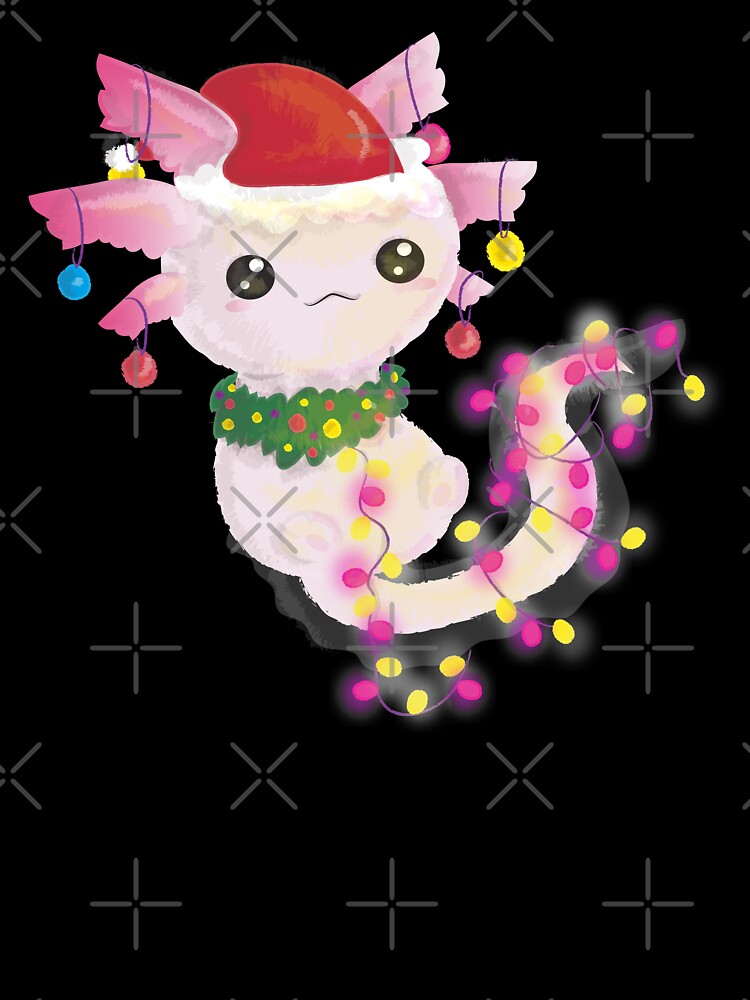 christmas santa axolotl by Gossip Rag