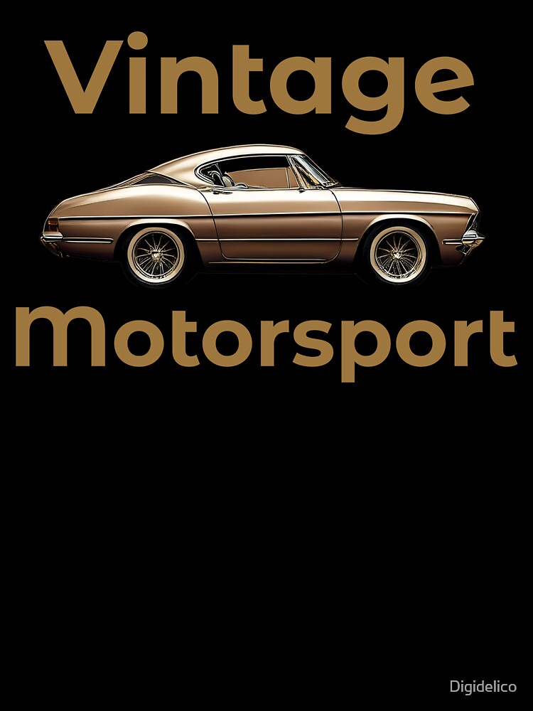 Vintage motorsport - Quiet Luxury vintage car art by Digidelico