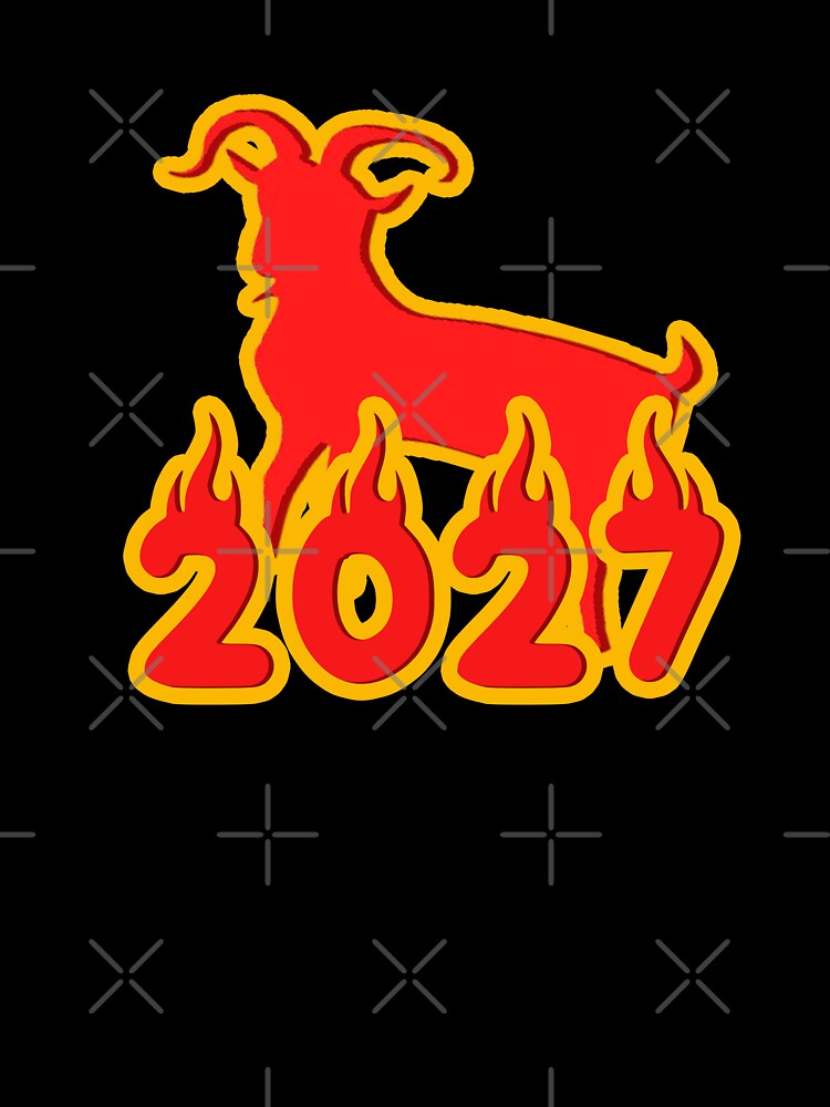 2027 Year Of The Fire Goat by CamilasPrints
