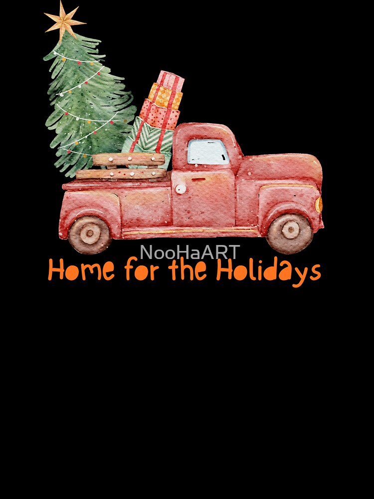 "Vintage Christmas car Ride: Home for the Holidays" T-Shirt by NooHaART