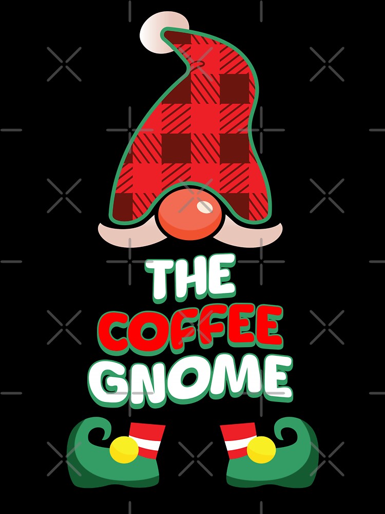The Coffee Gnome: Buffalo Plaid family Matching Christmas Gift by NexaArts