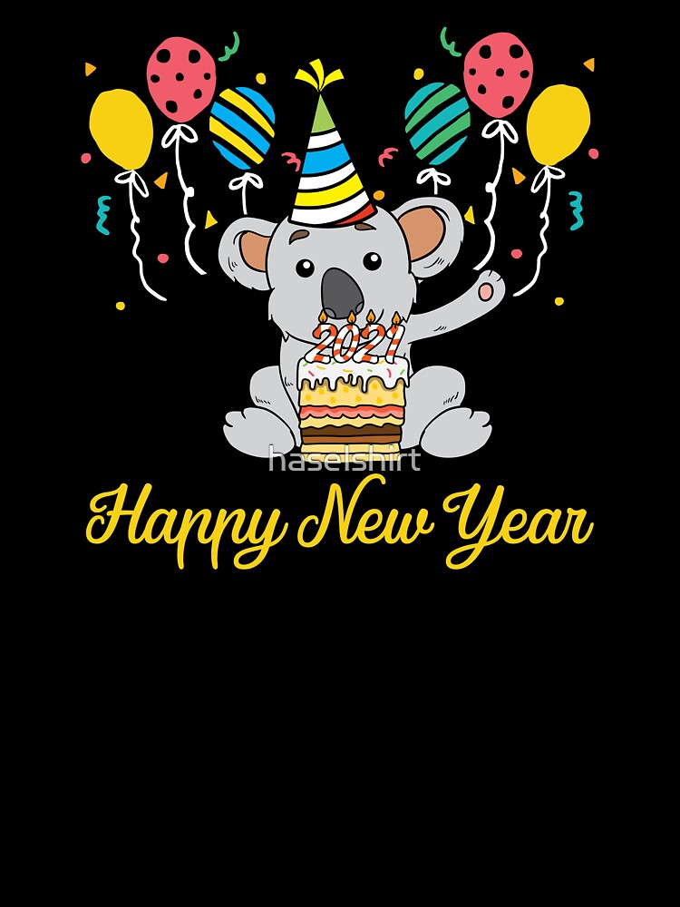 2021 Happy New Year Holiday Koala Funny Bear Gift by haselshirt