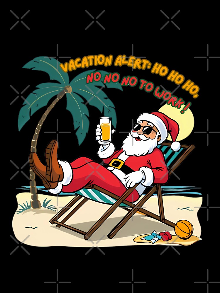 Santa Claus is chilling by the sea by kankan22