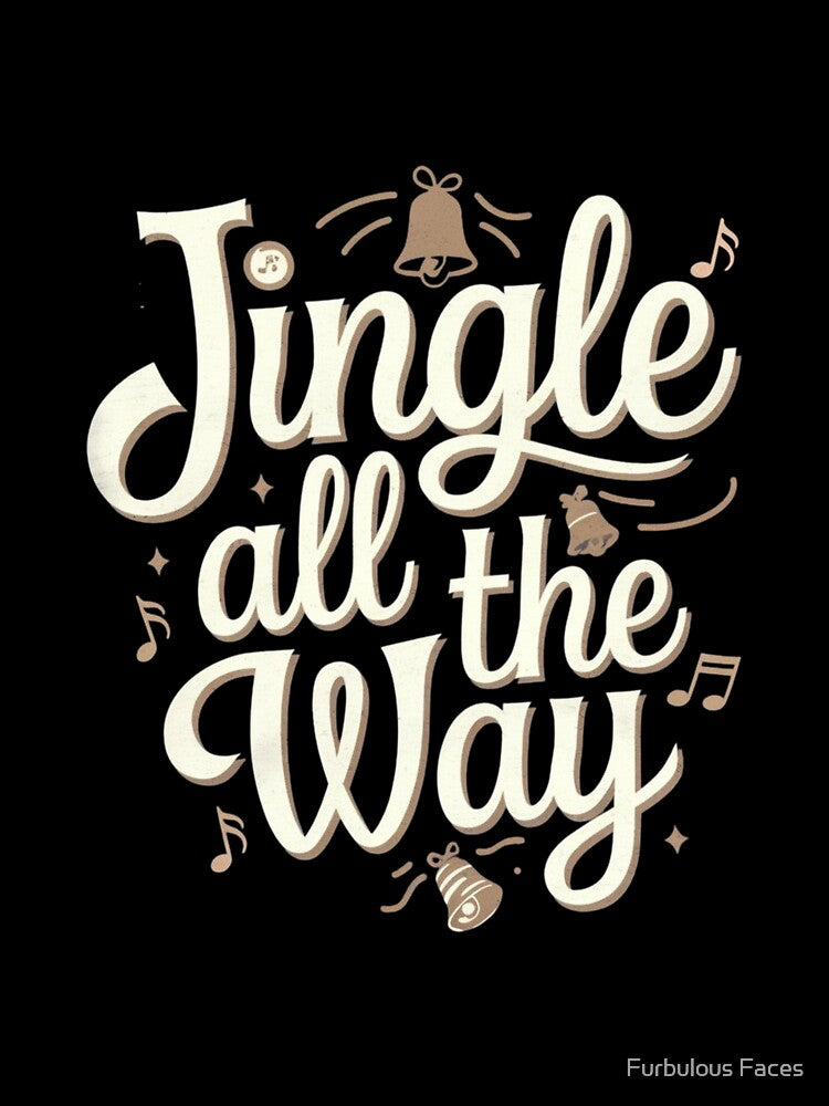 Jingle Bells Festive Holiday Cheer by Furbulous Faces