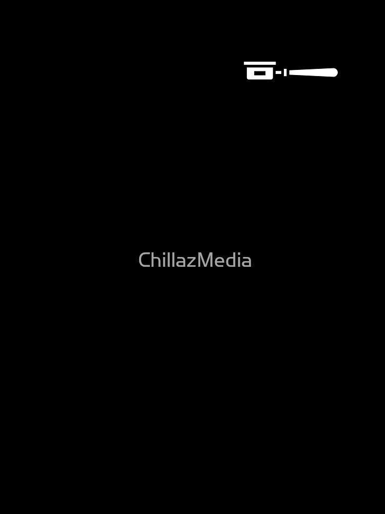 Barista portafilter logo white - only for dark fabrics by ChillazMedia