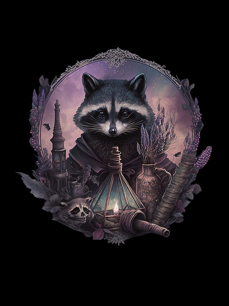 Alchemist Raccoon - Magic and Alchemy Come Together in This Fantasy Art by The-Sinister