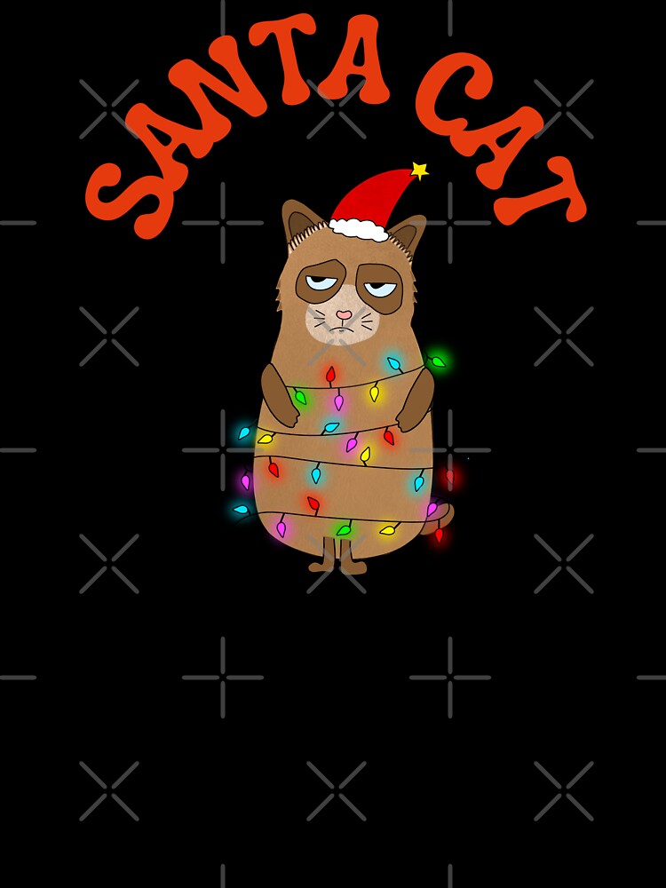 A Merry Christmas kitty cat Santa cat.  Cute Christmas cat funny gifts for cat lovers, cat owners and Christmas Enthusiasts by haRexia