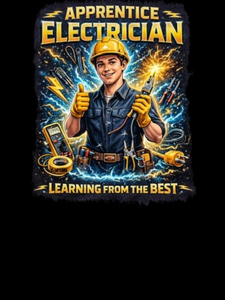 Apprentice Electrician Learning From The Best by Capturetees