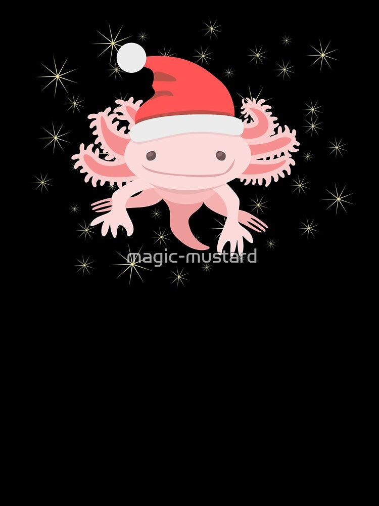 Christmas Elf Axolotl in Space by magic-mustard