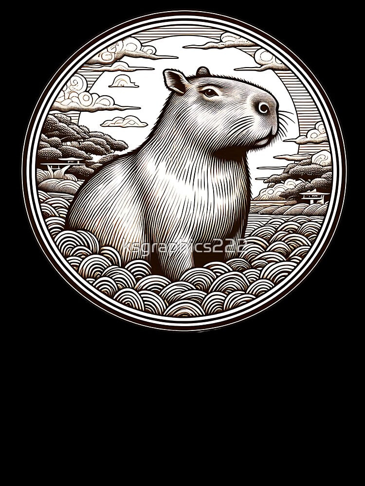 Capybara Art #51 | Capybara Lovers by ksgraphics222