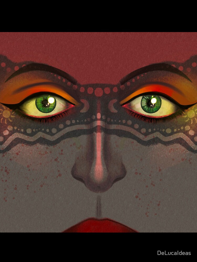 Tribal Face, Summer Solstice and the Moon by DeLucaIdeas