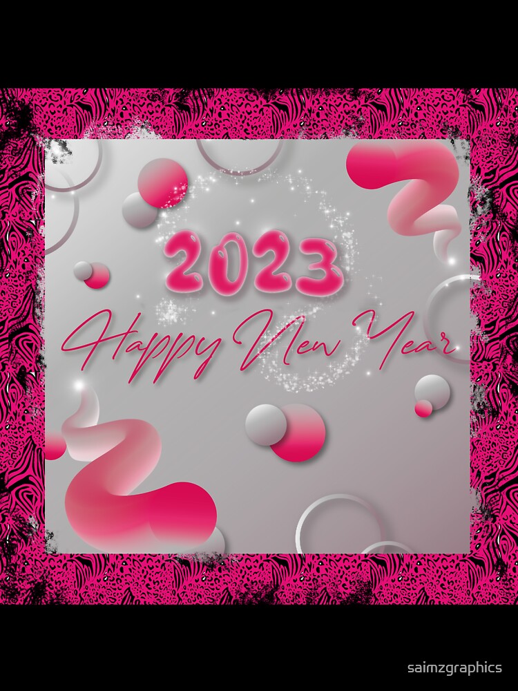 Happy New Year 2023, New year Greetings by saimzgraphics