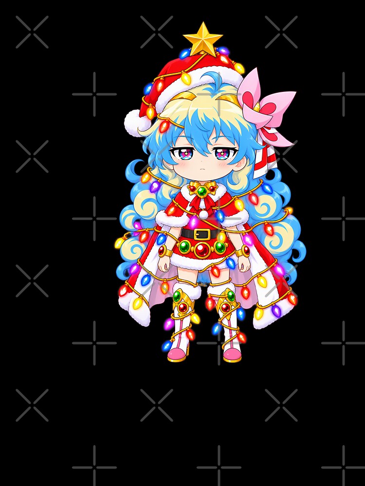 Nia Teppelin Gurren Lagann Christmas Tangled Lights by mildaclairmo