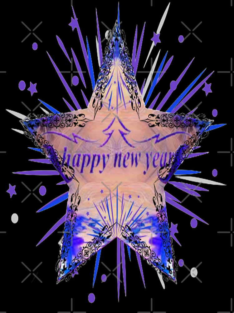 Colorful Bold Happy New Year Abstract Pattern,4,Howdy New Year,New Years Celebration, New Years Eve Countdown by Adri Barnard
