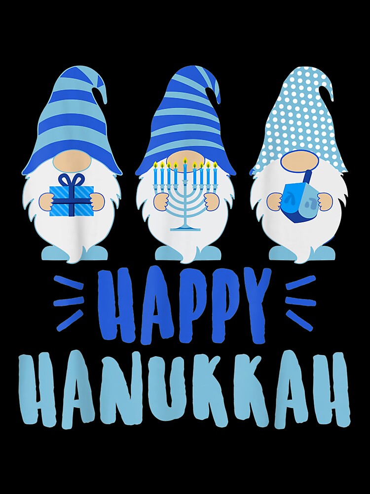 Tu Happy Hanukkah 2020 Gnome Menorah Dreidel by Catherineheyman