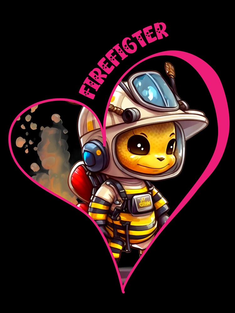 Firefighter, bee love by HarriPaloma