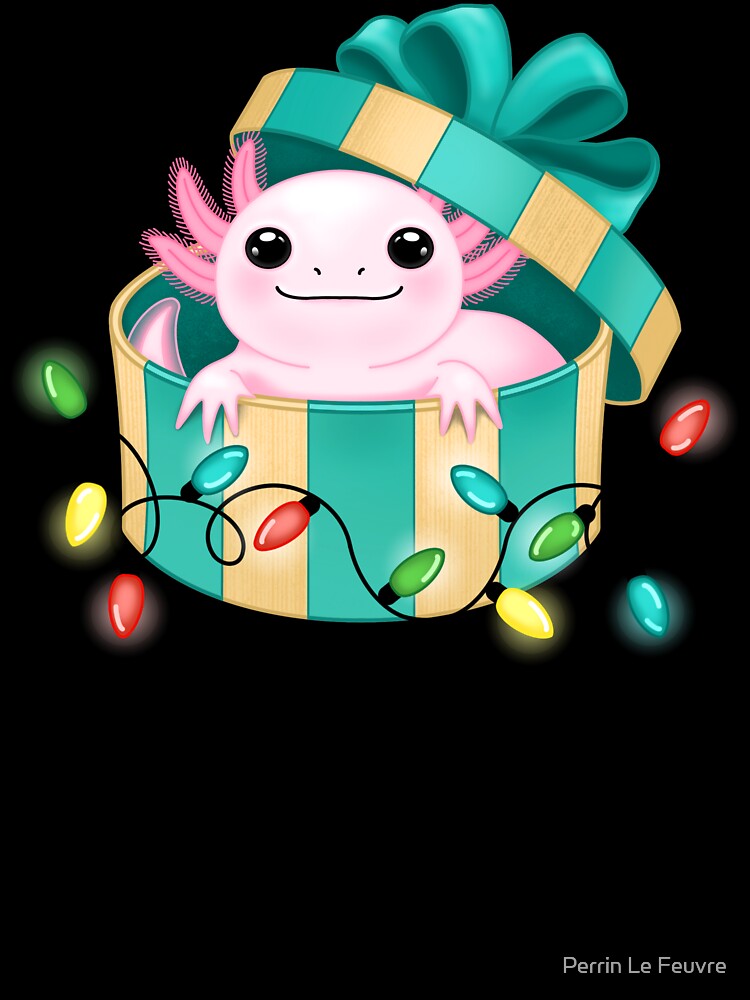 Festive Axolotl by Perrin Le Feuvre