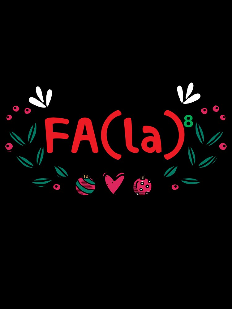Math Nerd Christmas - Fa la la la exponent trending by LiteforART