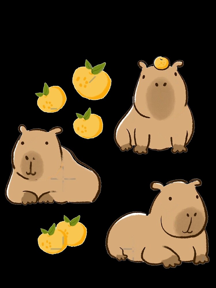 3 Capybara Art for Men Women Kids , Capybara Gift Lover by DZIRI NAJAT
