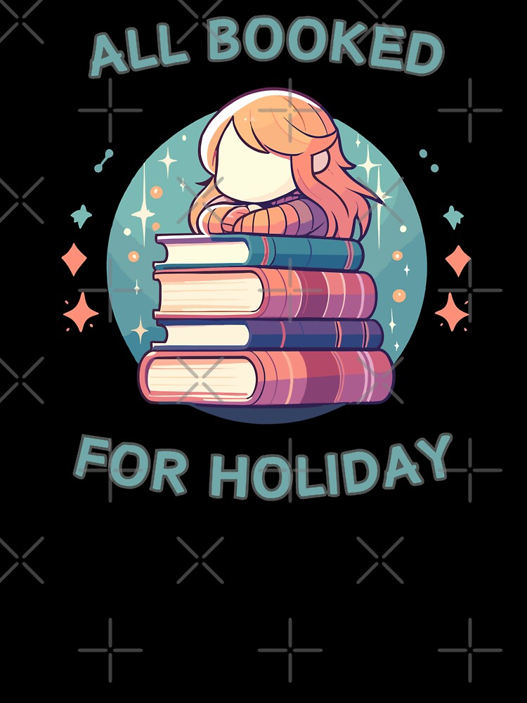 Kawaii All Booked For Holiday Christmas by TomFrontierArt