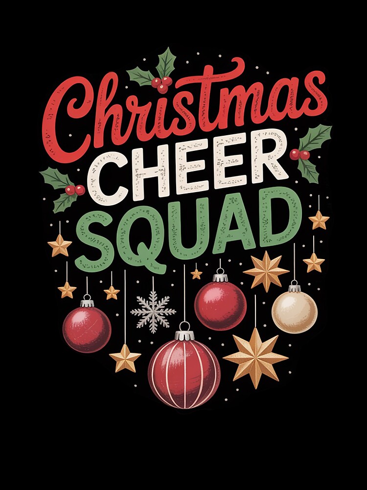 Cheerleading Sports Lovers Cheer Christmas Xmas by DrewLeuschke