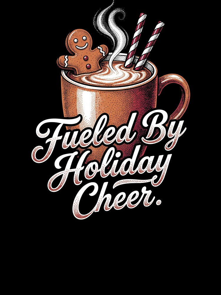 Fueled By Holiday Cheer Gingerbread Man Hot Cocoa Christmas by TeNovaStudio ⭐⭐⭐⭐⭐