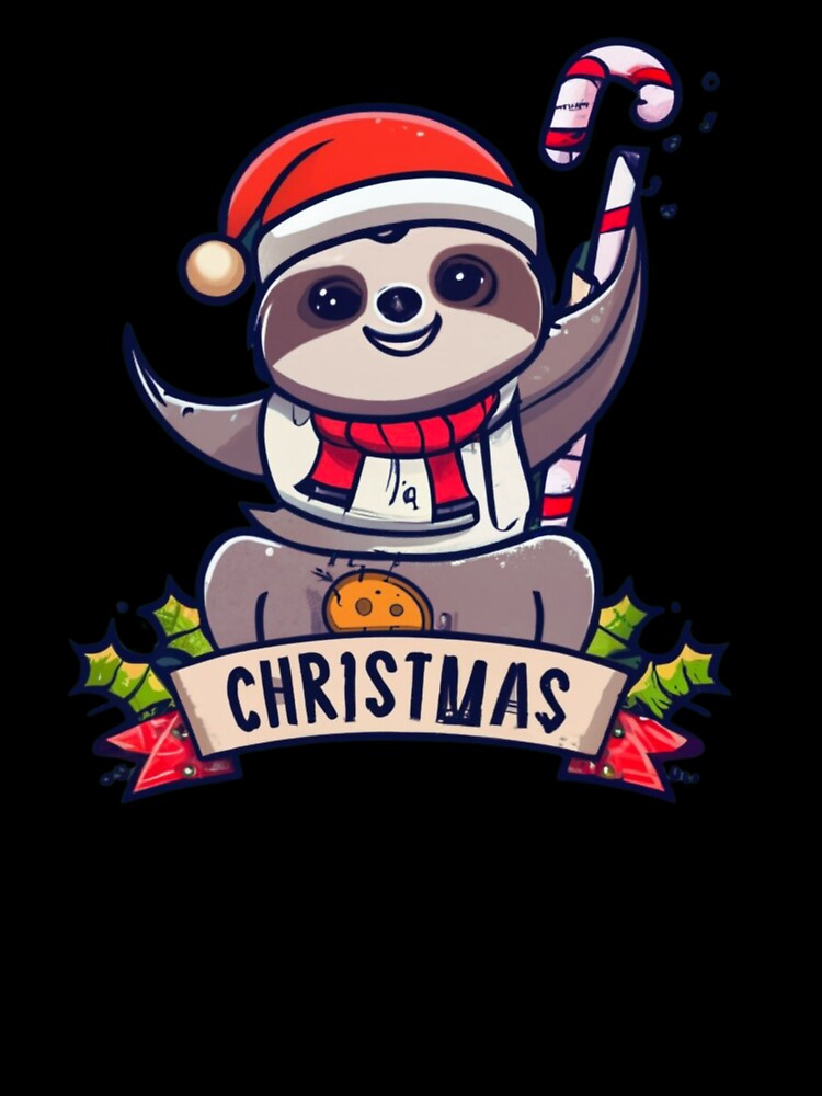Christmas Cartoon Sloth by Elisabeth840