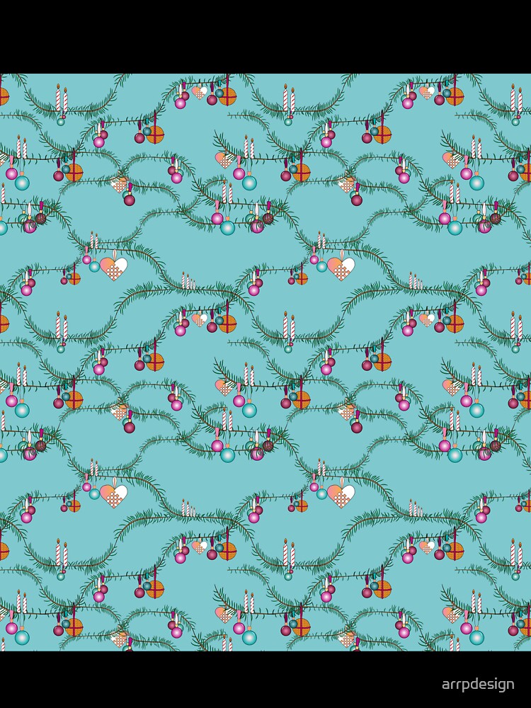 Holiday kitsch blue by arrpdesign