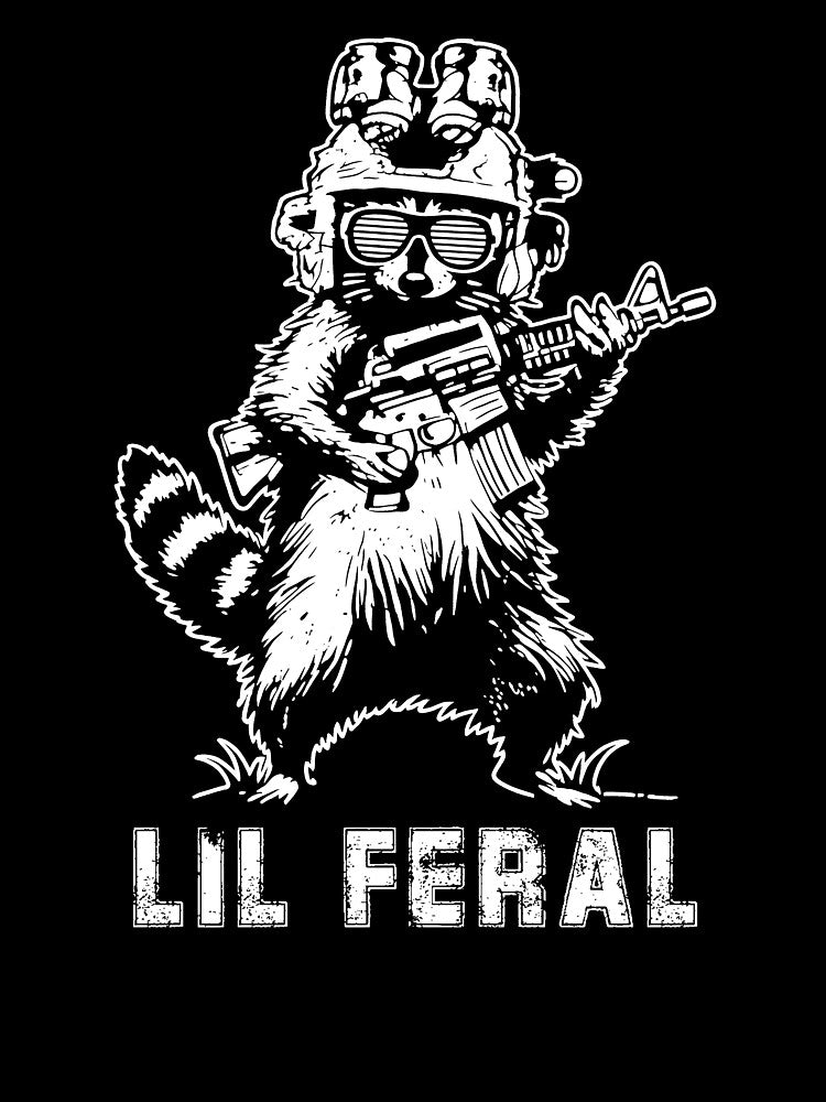 Lil Feral Raccoon by charoen-design
