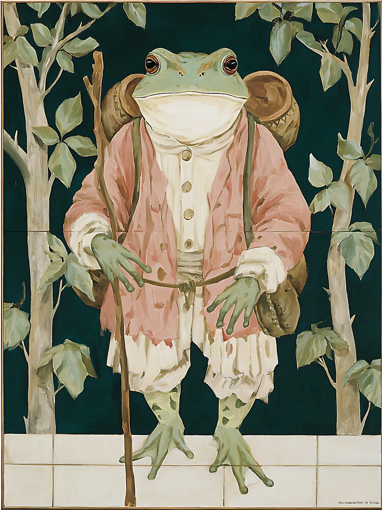 The Whimsical Cottagecore Frog by bapupa
