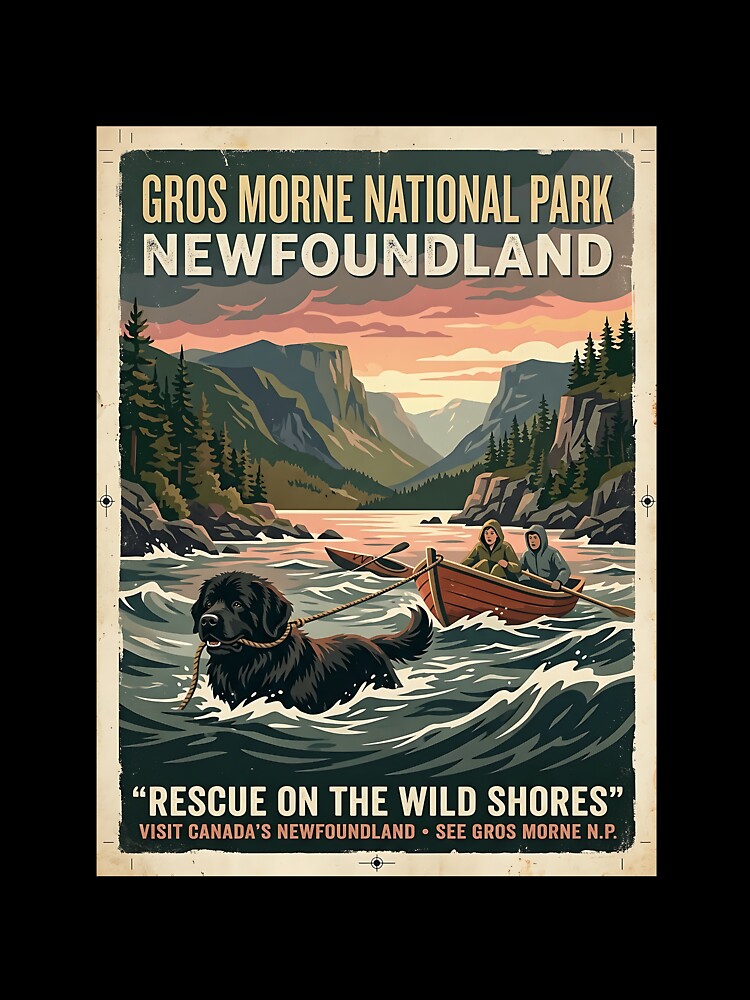 Newfoundland Kayak Rescuer by PictoVibe