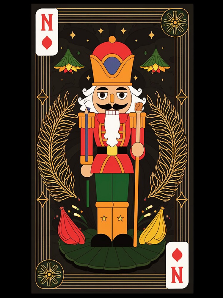 Nutcracker: Holiday Christmas, Festive Design, Playing Card Style by Mirabilum