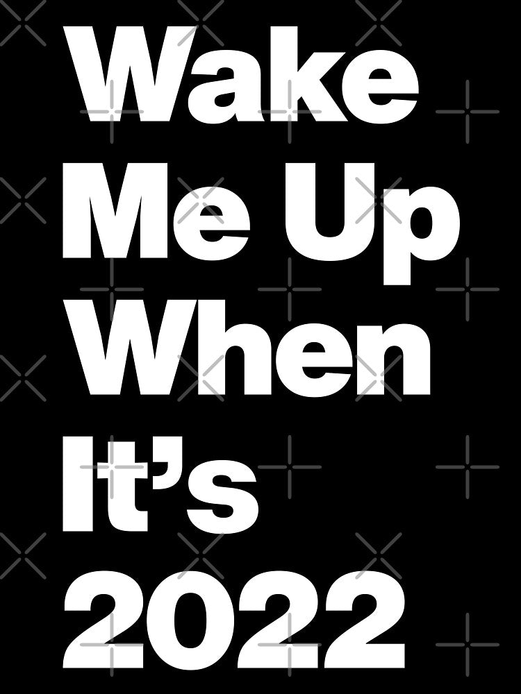 Hey Wake Me Up When It is 2022 - Funny New Year Christmas Quote by elhefe