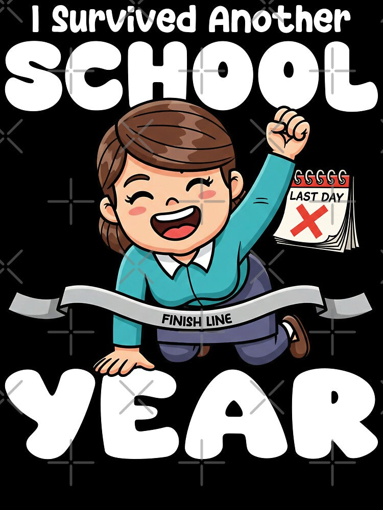 I SURVIVED ANOTHER SCHOOL YEAR - TEACHER GIFT by KEF Custom