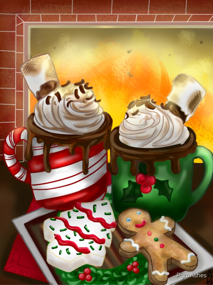 Holiday Cookies and cocoa by PyroAshes