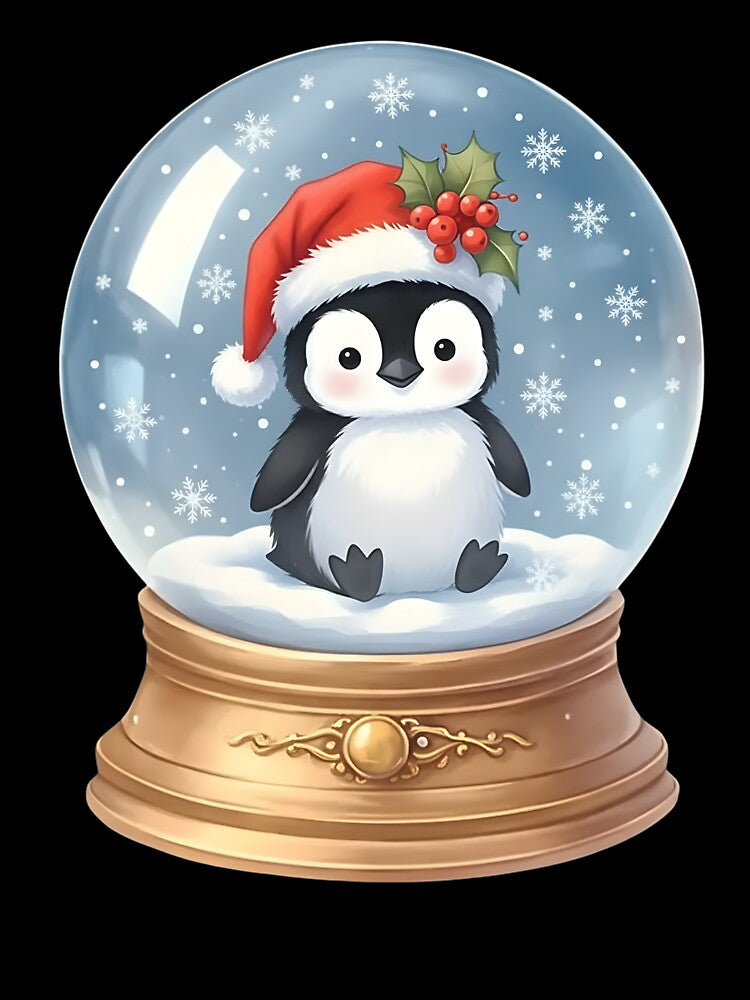 Christmas Penguin Snow Globe Festive Season by adiencarteras