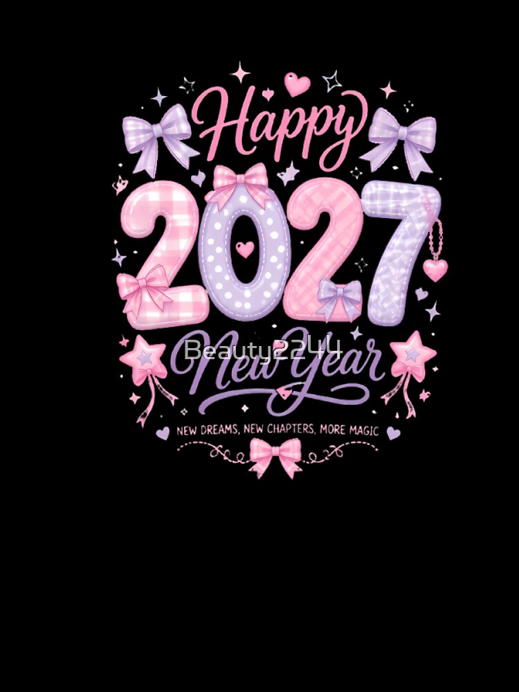 Copy of Copy of Happy New Year 2027 Vintage Gold Celebration 2 T-Shirt | Festive Party Design 1 by Beauty2244