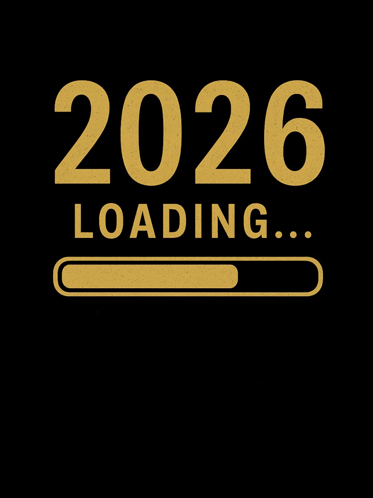 2026 Loading – Retro New Year Countdown Design by ArtVoyageShop