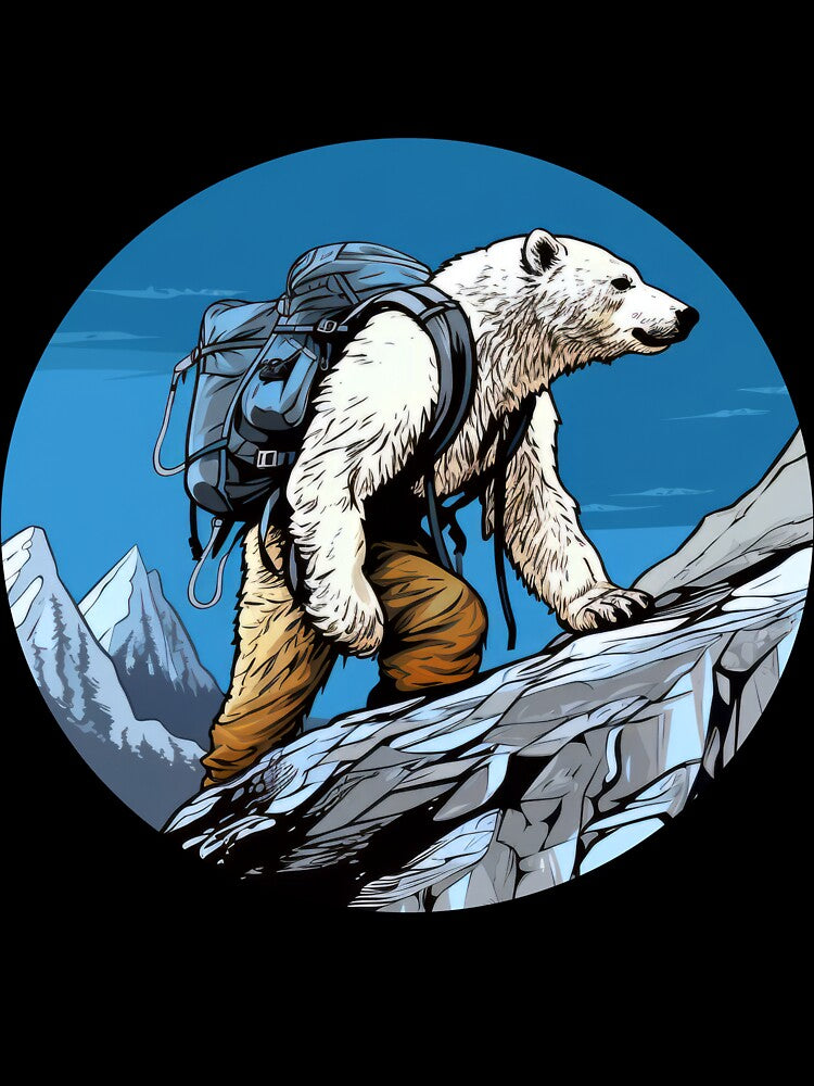 Polar Bears Hiking / Mountaineering Polar Bear by Soulskier