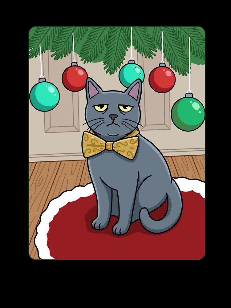 Holiday Cat in a Bowtie by NochePlaza